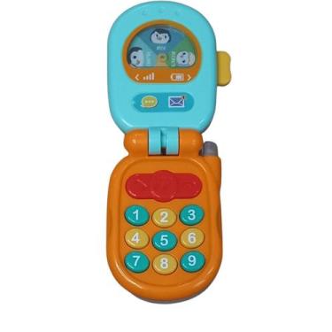 Imagem de Brinquedo Baby Phone Musical Dreamworks Celular Infantil, Verde com la