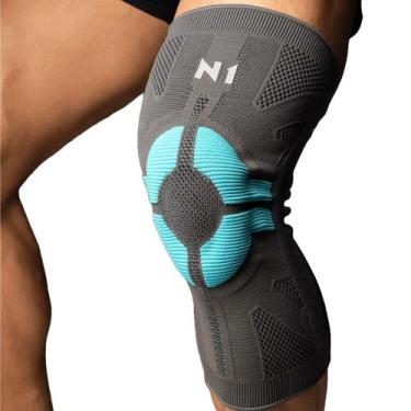 Imagem de Jolheira Protetor de Joelho N1 Sport KNIT 3D Pró, Cinza, G