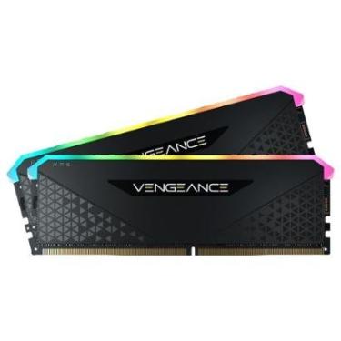 Imagem de Memória RAM Corsair Vengeance RGB RS, 32GB (2x16GB), 3200MHz, DDR4, CL16, Preto - CMG32GX4M2E3200C16-Unissex
