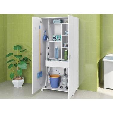 Imagem de Armário Multiuso Politorno São Paulo 2 Portas 1 Gaveta Com Rodizio 190