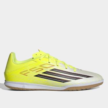 Imagem de Chuteira Futsal Adidas F50 Club Unissex, Verde limão, 42