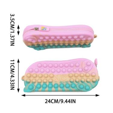 Imagem de Bolsa de armazenamento de artigos de papelaria de bolha de silicone si