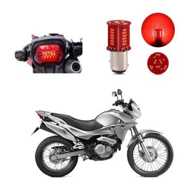 Imagem de Lâmpada Led Freio 2 Polos Sequencial Strobo Moto CG125 1990 1991 1992 