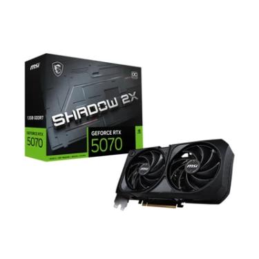 Imagem de Gpu Msi RTX 5070 12g Shadow 2x Oc, Gddr7, 192-bits, 3x Dp / 1x HDMI - G5070-12s2c
