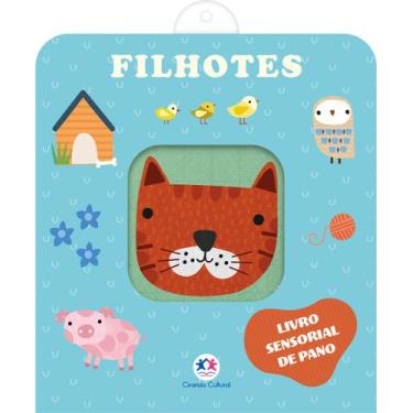 Imagem de Livro - Filhotes - Livro sensorial de pano para bebês