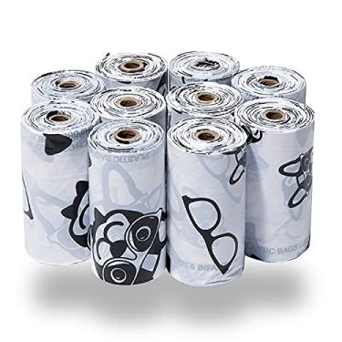 Imagem de Best Pet Supplies Sacos para cocô de cachorro (150 sacos) para limpeza de resíduos de lixo, substituições de rolo de cachorro para passeios e viagens ao ar livre, à prova de vazamento e resistente a