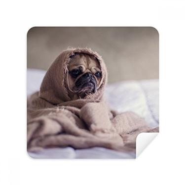 Imagem de Bulldog Pet Animal Lonely Óculos de limpeza de tela tecido de camurça pacote com 2