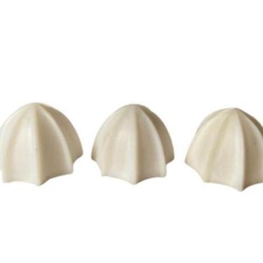 Imagem de Kit 3 Castanhas Laranja Extrator Suco Meia Lua 1,2 X 1,1 Cm