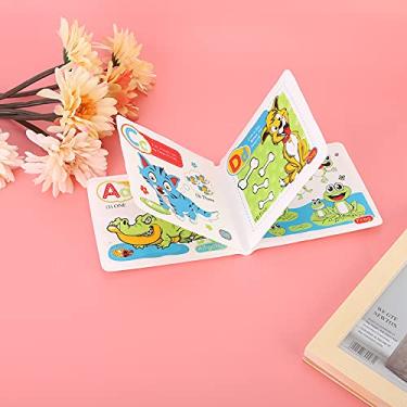 Imagem de Livro de chá de bebê, livro de banho de bebê resistente ao desgaste, bebê macio desenvolve inteligência de bebê para meninos e meninas (animal terrestre A501)