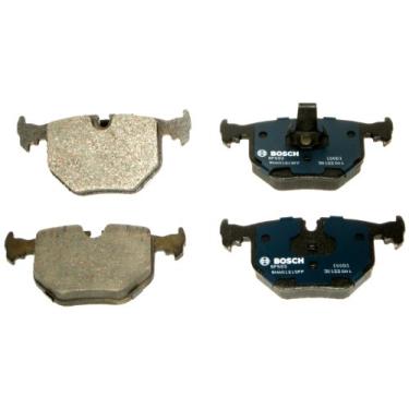 Imagem de BOSCH Conjunto de pastilhas de freio a disco semimetálico premium BP683 QuietCast – Compatível com BMW 330Ci, 330i, 330xi, 525i, 525xi, 740i, 740iL, 750iL, M3, M5, X3, X5, Z4, Z8; Land Rover Range