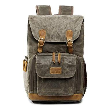 Imagem de Batik Canvas Waterproof Photography Bag Outdoor Wear-resistant Large Camera Photo Backpack Men for Nikon/for Canon/Sony/for FUJIFILM