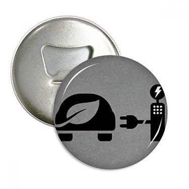 Imagem de Estação de carga automática veículos de energia protege o meio ambiente abridor de garrafas ímã de geladeira emblema multifuncional