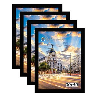 Imagem de Kit 4 Porta Retrato Molduras 30x40 Preto