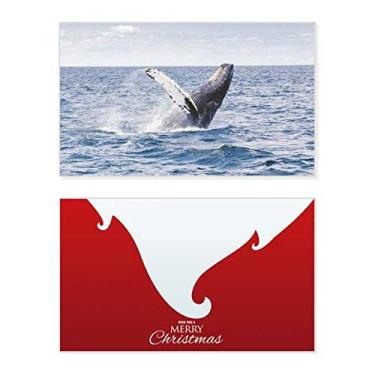Imagem de Peixe jubarte oceano imagem natureza feriado feriado feliz Natal cartão de felicitações mensagem de Natal letra