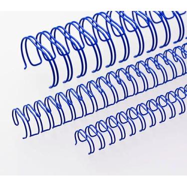 Imagem de Wire-o para Encadernação 2x1 A4 Azul 1 para 200 fls 24un