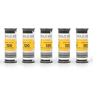 Imagem de Kodak Filme Negativo Profissional Dourado 200 Cores (120 Rolos, Pacote com 5)