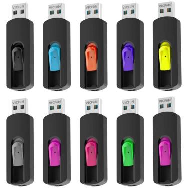 Imagem de Memory Stick retrátil USB Flash Drive Slide de 32 GB - pacote multicolorido