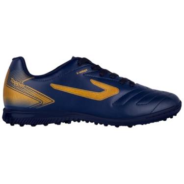 Imagem de Chuteira Society Topper Cup Vii Unissex (marinho e Dourado, Br, Adulto, Numérico, 43)