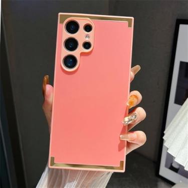 Imagem de Luxo AG Fosco Matte Phone Case para Samsung S23 S24 Plus S22 Ultra S21 S20 A55 A54 A53 A52 A73 A72 A32 A51 A71 A50 A30 Capa, Rosa, Para Galaxy S20