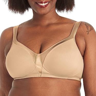 Imagem de Playtex Sutiã feminino sem fio 18 horas sedoso macio e suave Us4803 disponível com 2 opções de pacote, Nude., 38B