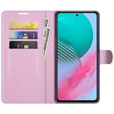 Imagem de Capa Capinha Carteira Para Galaxy M54 Case Couro Flip Top - Danet, Ros