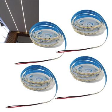 Imagem de Fita Led 5 Metros 240 Leds 16W 4000K Kit 4 Unidades Quarto Sala Gesso 