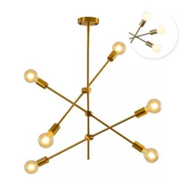 Imagem de Lustre Pendente Sputnik Luminária de Teto Ipanema Moderno Iuminação Sa