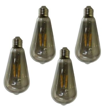 Imagem de Lampada Led Multi Filamento Kit 4 Uni 30W Iluminaçao Casa Quarto Sala 