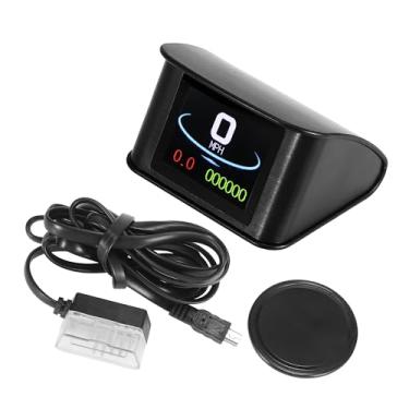 Imagem de Hihaha Mini HUD Head Up Display Car Dashboard Velocímetro Digital com OBDII EUOBD/Display de Dados Multifunções Externo Alarme de Erro TFT LCD Display para Carro/Durável 2,2 Polegadas / 1 Conjunto