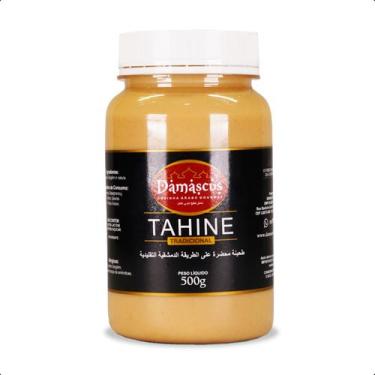 Imagem de Tahine Tradicional Pasta de Gergelim Árabe Damascus Cozinha 500g
