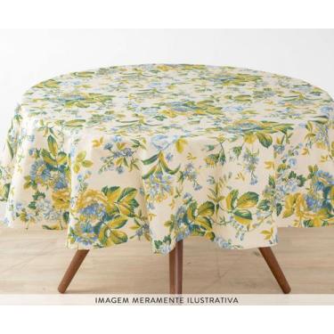 Imagem de Toalha de mesa impermeável redonda 180cm Capri - Dagher