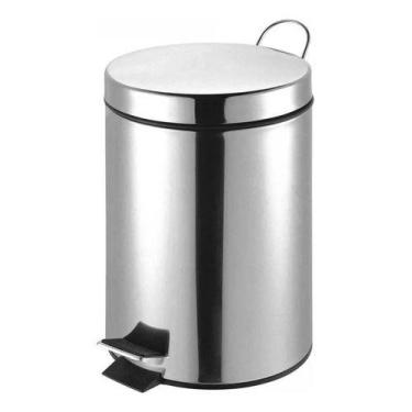Imagem de Lixeira Em Aço Inox Com Pedal Slim 5 Litros - Kala