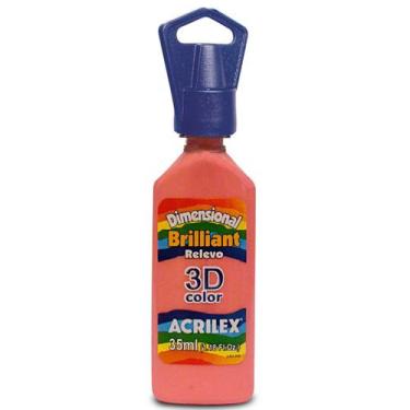 Imagem de Dimensional relevo 3d brilliant 35ml acrilex, Rosa Chá