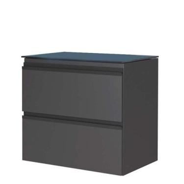 Imagem de Gabinete Para Banheiro Aço Gaia 60 Sem Cuba Cozimax Preto