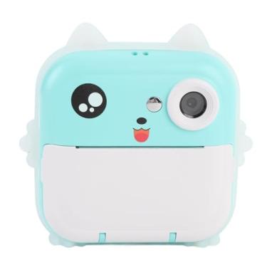 Imagem de Impressão Instantânea de Câmera Infantil, Câmeras de Vídeo Digital 1080P Com Filtros Coloridos, Bateria de 800mAh, Impressão Térmica para Fotografia de Viagens (GREEN)