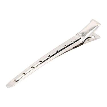 Imagem de Grampos de bico de pato, 20 peças de grampos de cabelo de bico de pato de aço inoxidável, grampos de cachos de jacaré de metal, grampo de seccionamento profissional