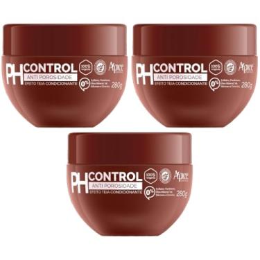 Imagem de Kit 3 Mascara Ph Control Anti Porosidade Condicionante Capilar Vegano Apse 280g