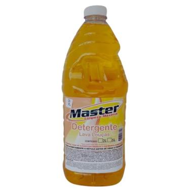 Imagem de Detergente Lava Louças Neutro 2L MASTER Remove Gorduras de Utensílios com Eficácia