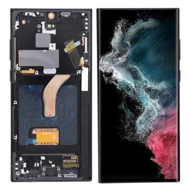 Imagem de Para Galaxy S22 Ultra, Tela LCD LED Touch Screen Digitalizador Assembléia para S22ultra 5G SM S908U S908B, Substituição de tela LCD com moldura, 6,7 polegadas, testado antes do envio