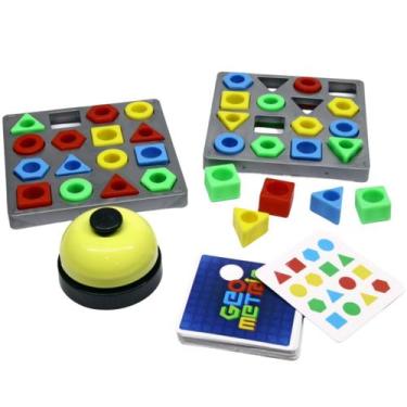 Imagem de Jogo Geometric Encaixar Tabuleiro Criança Brinquedo Infantil - Paki To