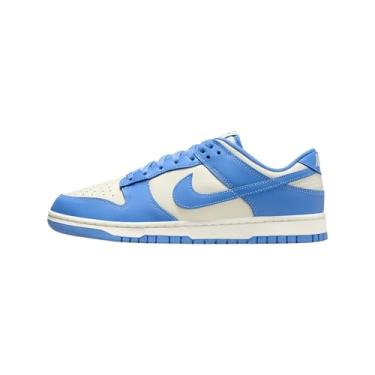 Imagem de Nike Dunk Low Tênis masculino retrô (DV0833-113, leite de coco/vermelho academia/azul vela/azul universitário), Leite de coco/vermelho/vela/azul universitário, 38
