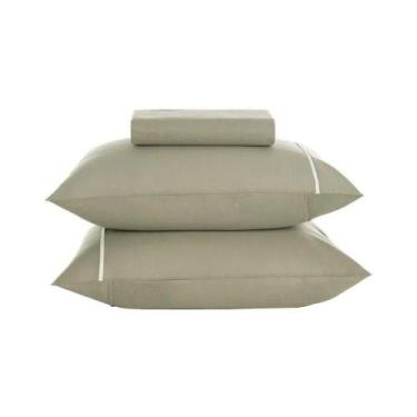 Imagem de Jogo De Cama Karsten Noah 3570021 Queen 160 Fios 100% Algodão, VERDE