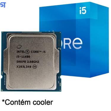 Imagem de Processador Intel Core i5-11400 11ª Geração, Cache 12MB, 2.6 GHz (4.4GHz Turbo), LGA1200- Com Cooler e Box