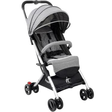 Imagem de Carrinho de Bebe It Metal Prata para Passeio Compacto Burigotto