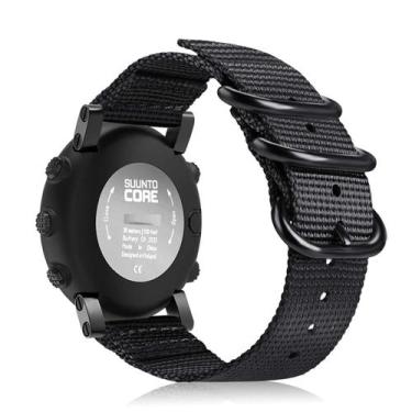 Imagem de Pulseira de Relógio Fintie Compatível com Suunto Core - Nylon Preto