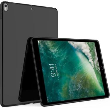 Imagem de BREPRIO Capa para iPad Pro de 9,7 polegadas modelo 2016 (A1673 A1674 A1675), [leve + protetora] capa ultrafina macia à prova de choque, preta
