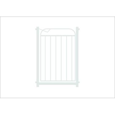 Imagem de Portão Para Pet Grade De Proteção 69 A 82 cm Branco - Avipet