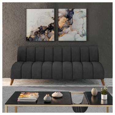 Imagem de Sofá Namoradeira 2 Lugares Confortável Alure Cinza Caemmun