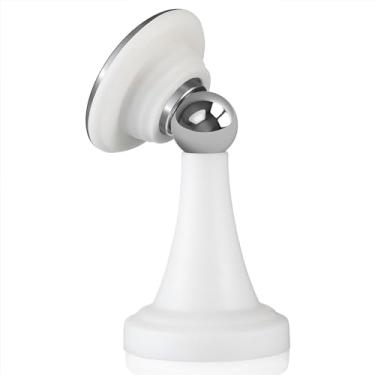 Imagem de Suporte magnético de porta para trailer, batente magnético de porta RV, trava magnética forte para bagagem, trailer, trailer de viagem, motorhome, compartimentos de barco, carga (branco)