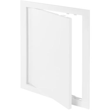 Imagem de Vent Systems Painel de acesso de plástico branco de 20,3 cm x 30,5 cm – Capa de porta de serviço ABS para drywall, parede, teto – fácil de abrir e fechar para encanamento, sistema HVAC – uso interno